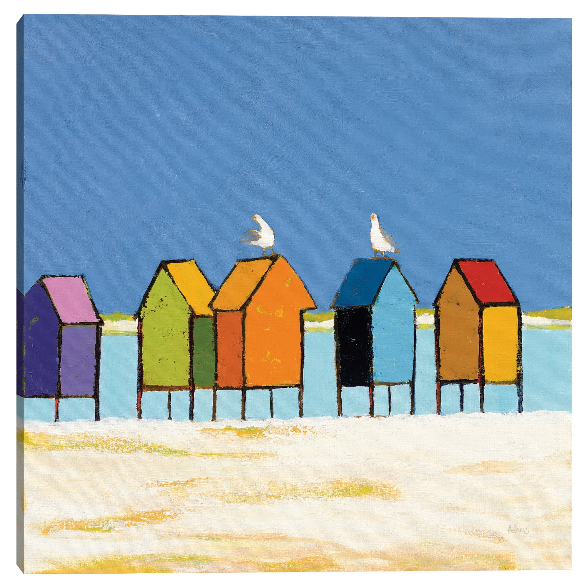 Cabanas II by Phyllis Adams Canvas Art Print