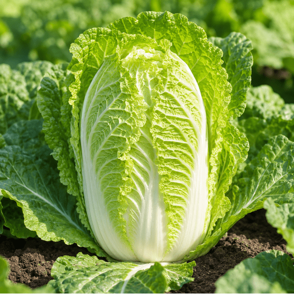 Cabbage Live Plants, 2 Vegetable Seedlings in One 4 Inch Nursery Pot, Leafy Green Starter Plants for Containers and Outdoor Gardens