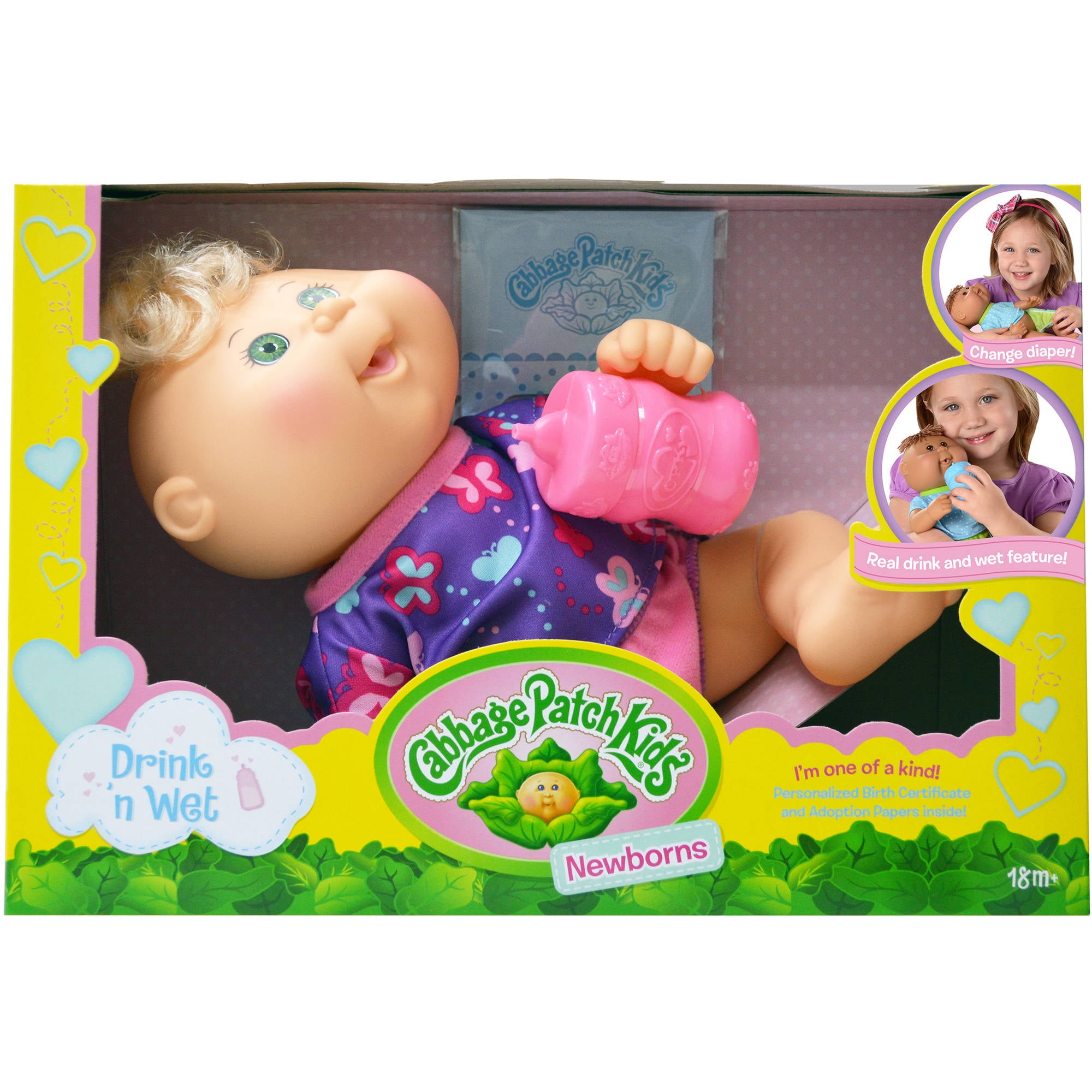 Cabbage patch doll blonde curly hair online