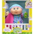 thumbnail image 1 of Cabbage Patch Kids 12.5" Naptime Blonde Baby - Lavender Sleep Sack, 1 of 9