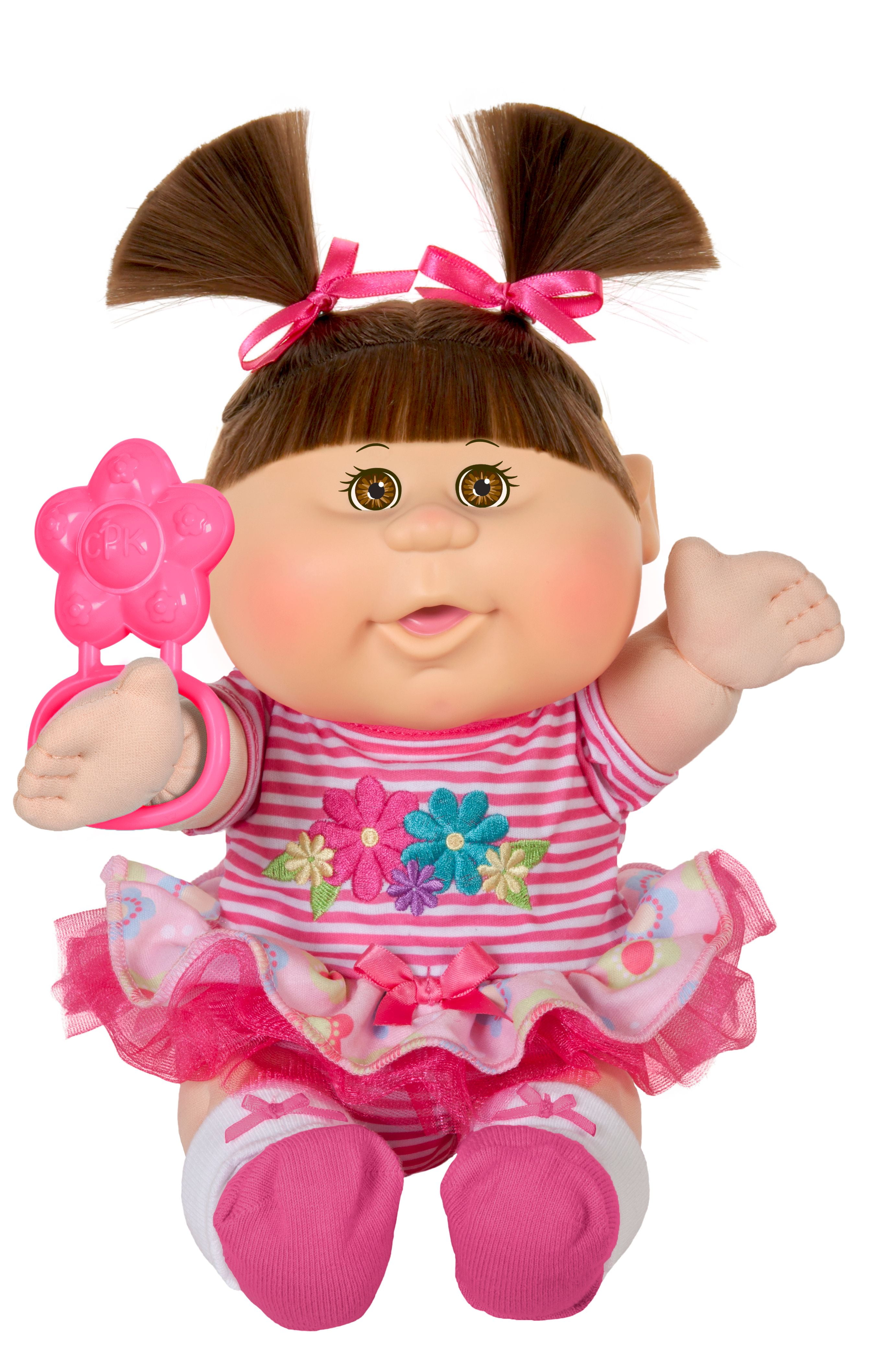 Cabbage Patch Kids 12.5" Playtime Brunette Baby - Ruffle Skirt