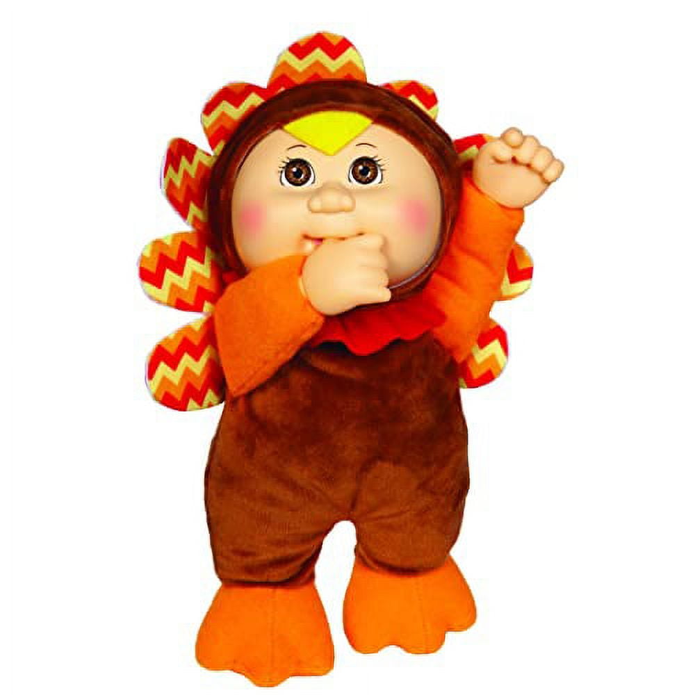 Cabbage Patch Kids Cutie Collection Tilly The Turkey, 9"- Collectible, Adoptable Holiday Baby Doll - Officially Licensed - Toy Gift for Girls and Boys