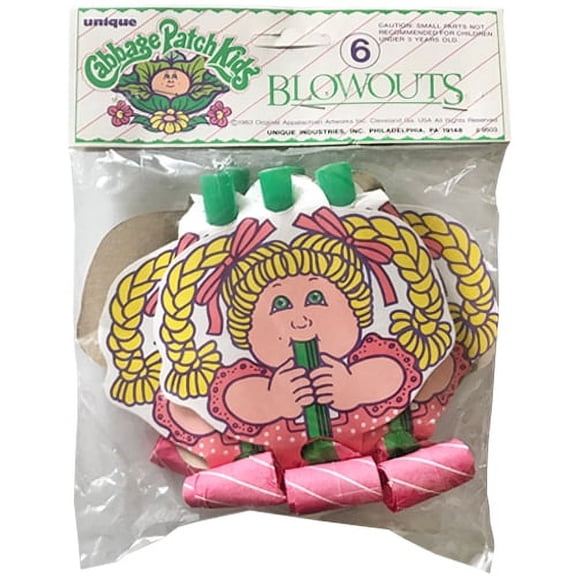 Cabbage Patch Kids Vintage 1983 Blowouts / Favors (6ct)