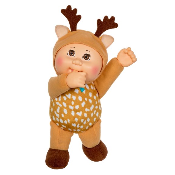 Cabbage Patch Kids Woodland Friends Cuties 9'' Deer Baby Doll, Soft Body, Collectible