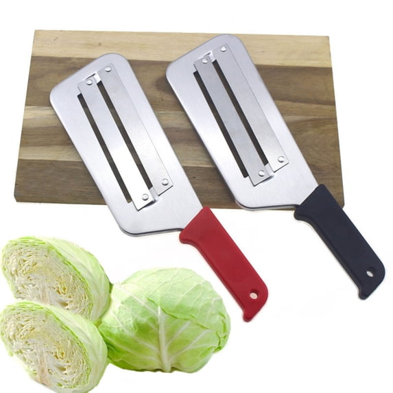 Cabbage Shredder with Stainless Steel Blades for Sauerkraut and Coleslaw – Manual Vegetable Chopper for Lettuce, Peppers, Cucumbers, and Tomatoes