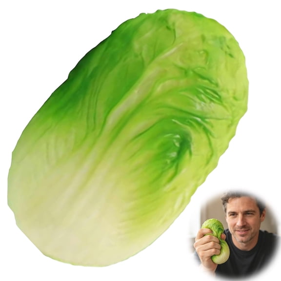 Cabbage Slow Rising Squishy Stress Relief Toy 4 Inch, Realistic Vegetable Fidget for Anxiety Calming Kids Adults Office Desk Gift