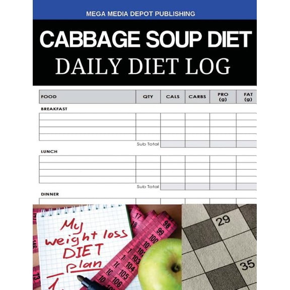 Cabbage Soup Diet Daily Diet Log (Paperback)