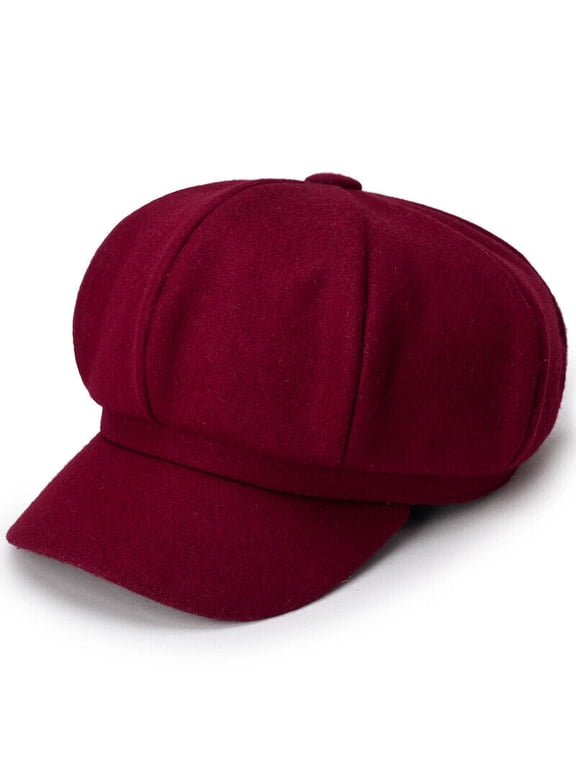 Cabbie Peaked Beret Cap Warm Baker Boy Visor Hat Flat Cap Newsboy Cap Men Women