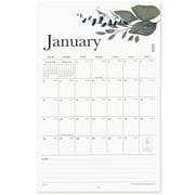 Cabbrix Large Wall Calendar 2025-2026, Wall Calendar with Big Grid, Perfect Modern Greenery Calendar