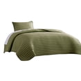 thumbnail image 1 of Cabe 2 Piece Twin Comforter Set Polyester Puffer Channel Quilted Green, 1 of 5