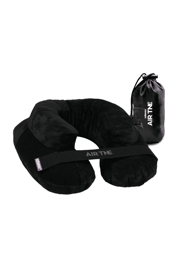 AirTNE Inflatable Travel Neck Pillow, Lightweight, One Size, Midnight Black