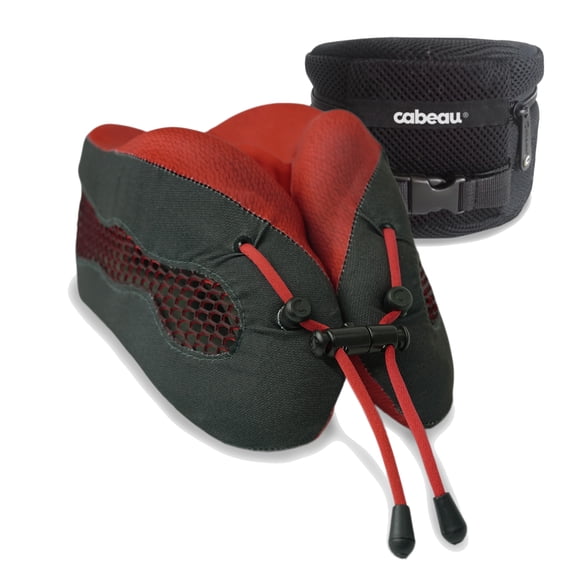 Cabeau Evolution Cool Memory Foam Travel Neck Pillow, One Size, Red