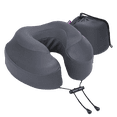 thumbnail image 1 of Cabeau Evolution Plus Memory Foam Neck Pillow with Soft, Cooling Cover & Travel Case, Slate Grey, 1 of 6