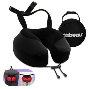 Cabeau Evolution S3®Travel Neck Pillow, with custom bag and seat strap system