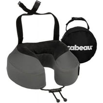 Cabeau Evolution S3 Memory Foam Travel Neck Pillow with Seat Strap, One Size, Steel Grey