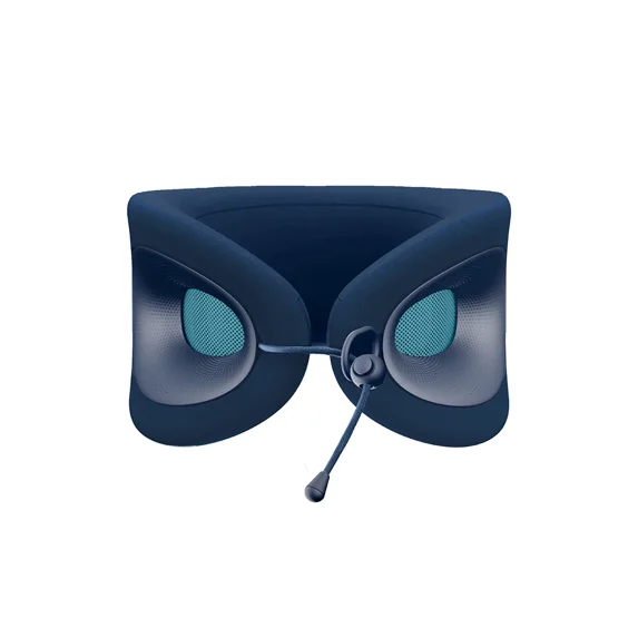 Cabeau Evolution X Adjustable Memory Foam Travel Neck Pillow, Sapphire/Blue