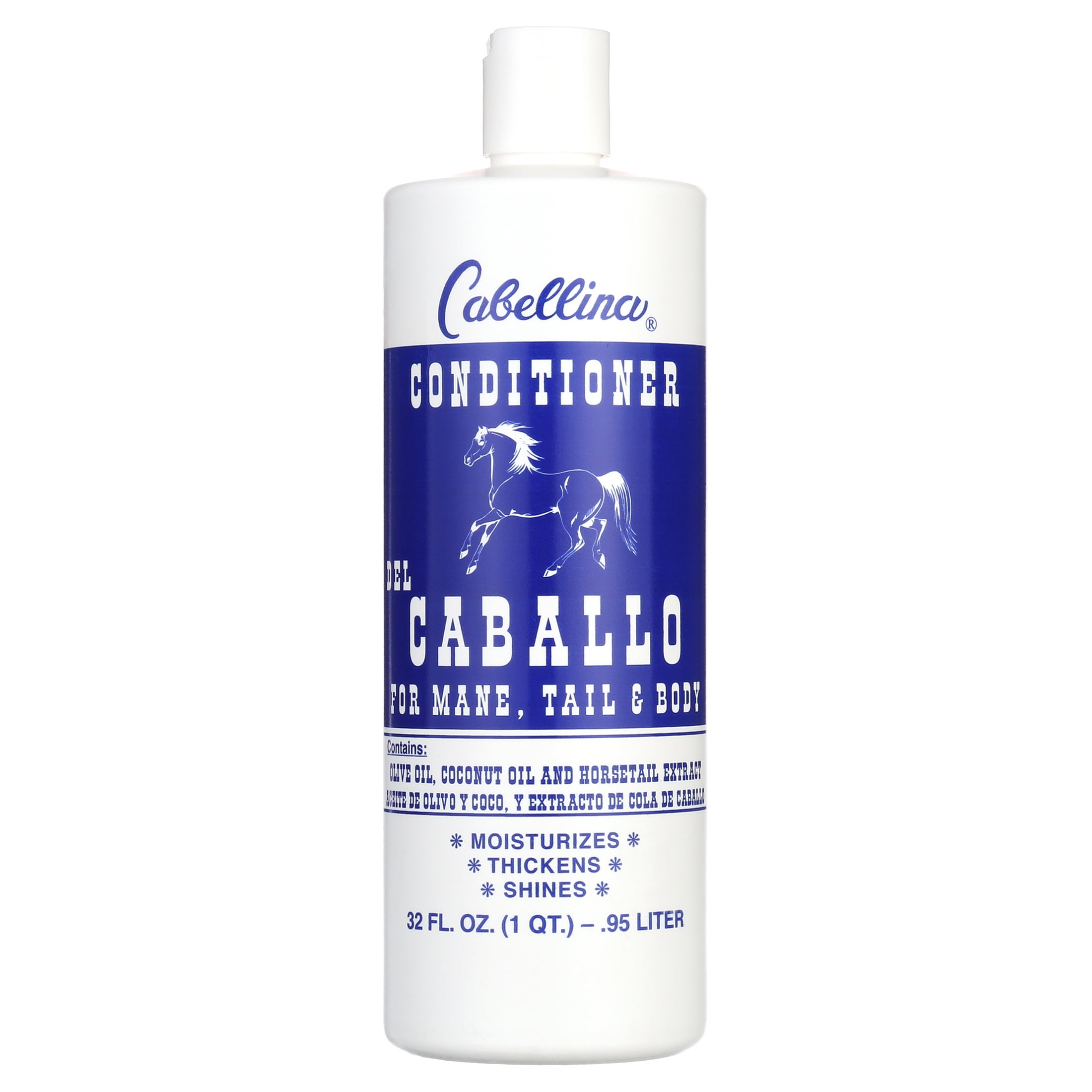 Cabellina Conditioner Del Caballo, with Horsetail Plant Extract, All Hair Types, 32 Fo