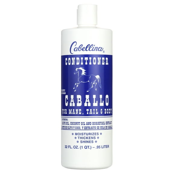 Cabellina del Caballo Moisturizing Conditioner with Horsetail Plant Extract, Strengthens and Nourishes Hair, Suitable for All Hair Types, 32 fl oz Bottle.