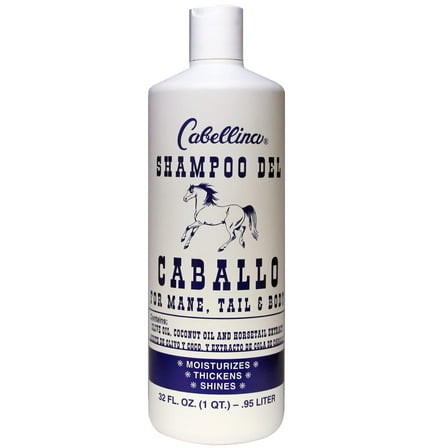 Cabellina Shampoo Del Caballo, with Horsetail Plant Extract, Nourishing, All Hair Types, 32 fl oz