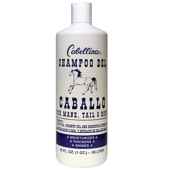 Cabellina Shampoo Del Caballo, with Horsetail Plant Extract, Nourishing, All Hair Types, 32 fl oz