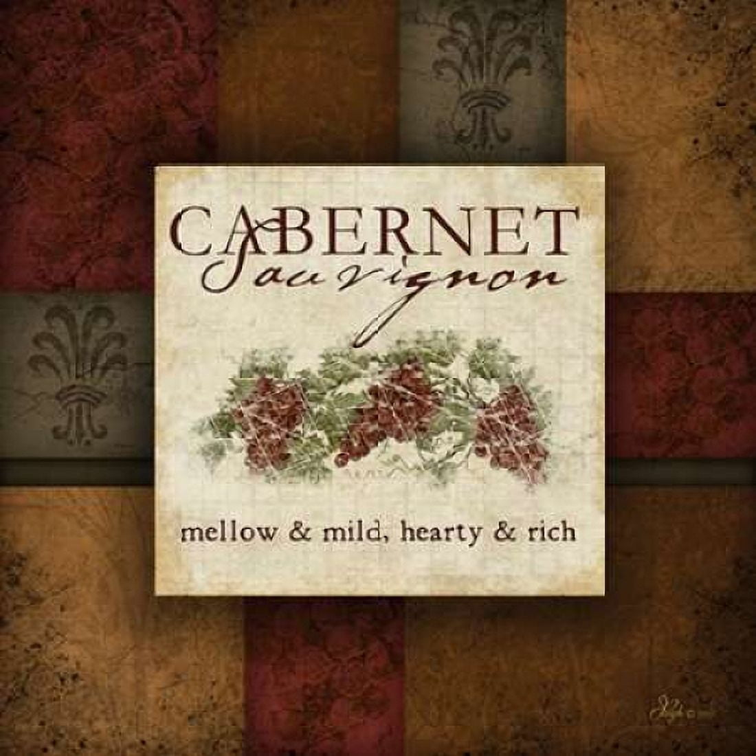 Cabernet Canvas Art - Jennifer Pugh (24 x 24)