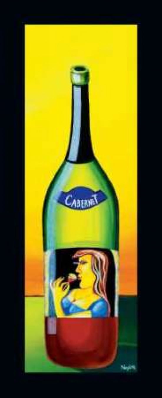 Cabernet Canvas Art - Mary Naylor (24 x 48)
