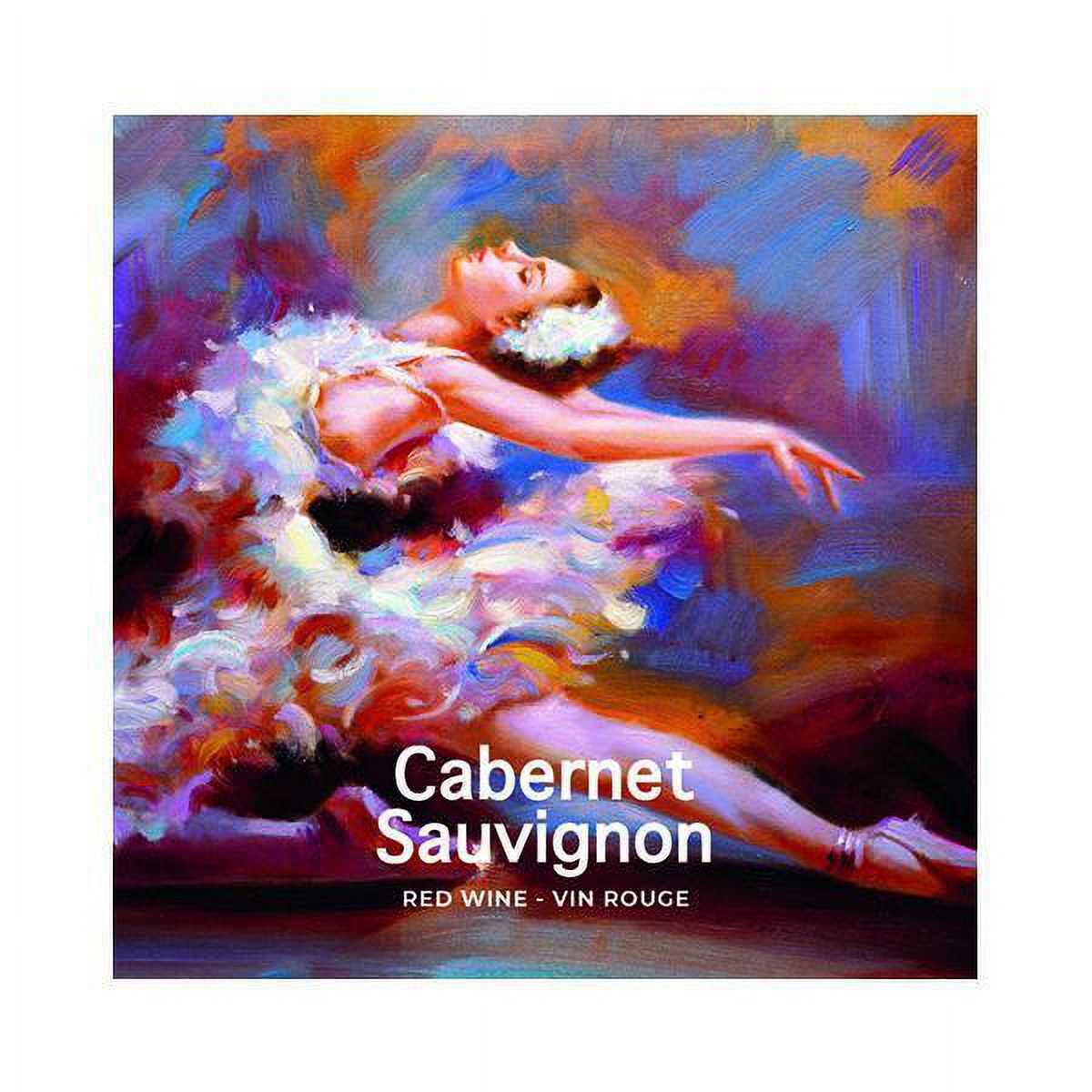 Cabernet Sauvignon Ballet Dancer Wine Labels – Pack Of 50, Self-Adhesive & Removable