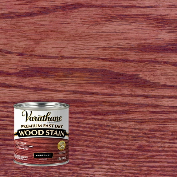 Cabernet, Varathane Premium Fast Dry Wood Stain-262035, Half Pint
