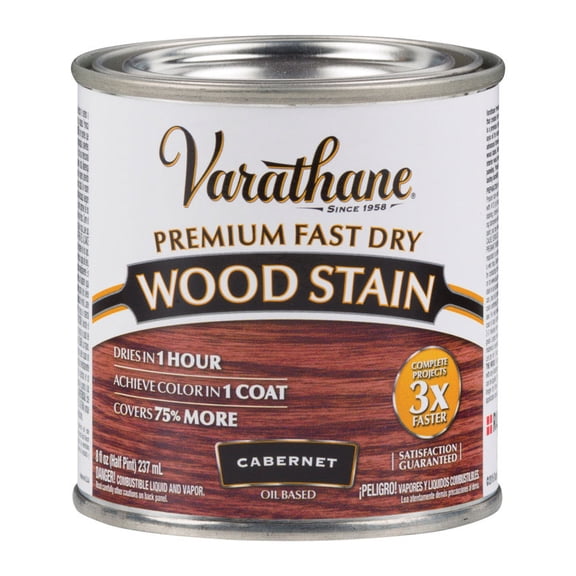 Cabernet, Varathane Premium Fast Dry Wood Stain-262035, 8 fl oz