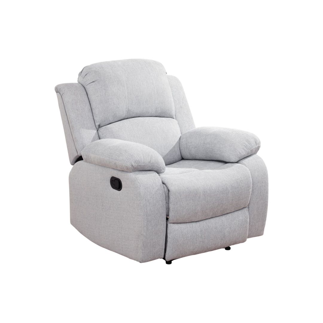 Caberryne Flannel Recliner Chair with Adjustable Backrest for Apartment