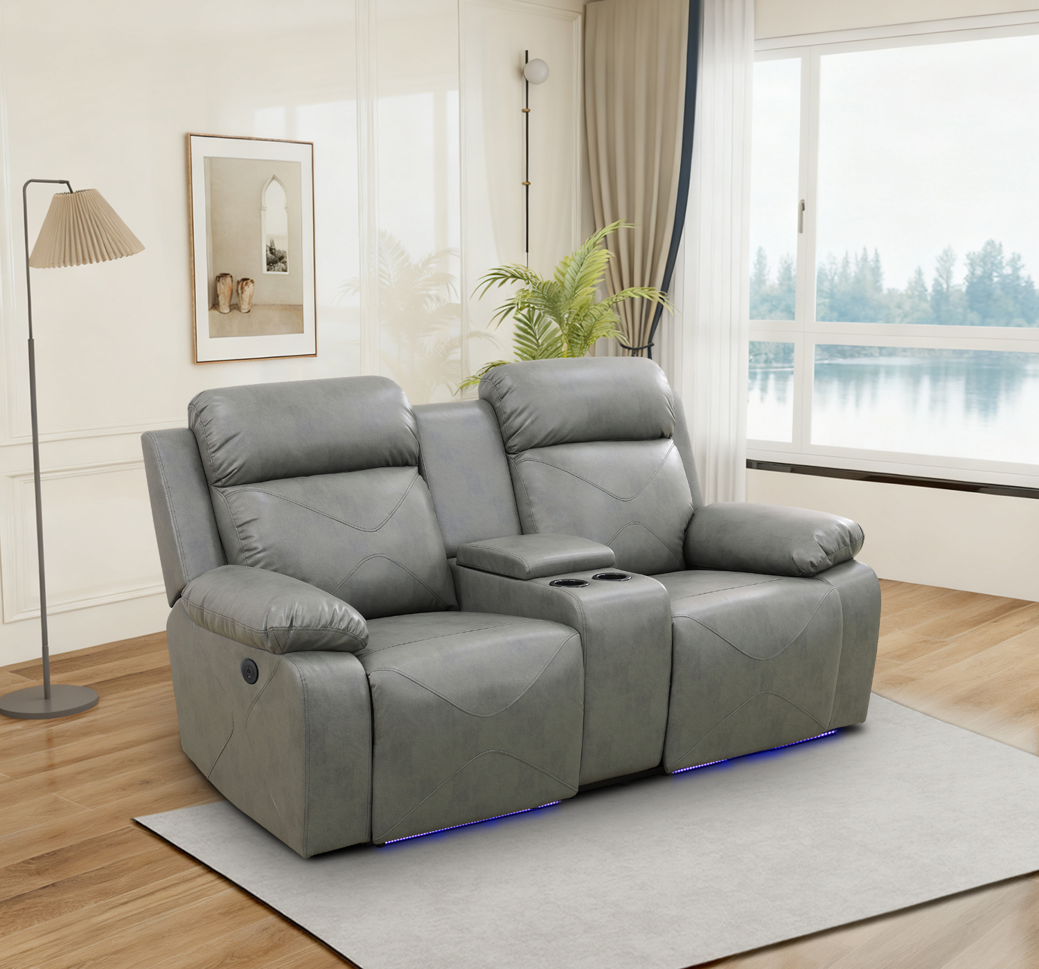 Caberryne Leather Recliner Sofa Set for Living Room Furniture Set ...