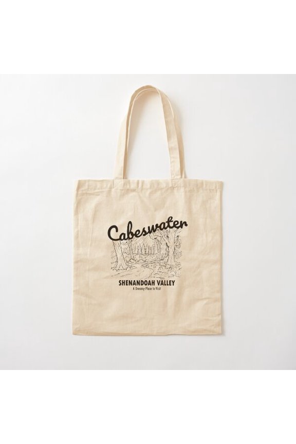 Cabeswater National Park Design Variant 2 Canvas Tote Bags, Reusable Shopping Bag