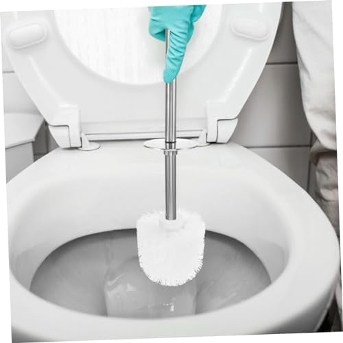 Cabilock 4pcs Toilet Brush Replacement Head Toilet Bowl Brush Head Bathroom Cleanning Tools, White