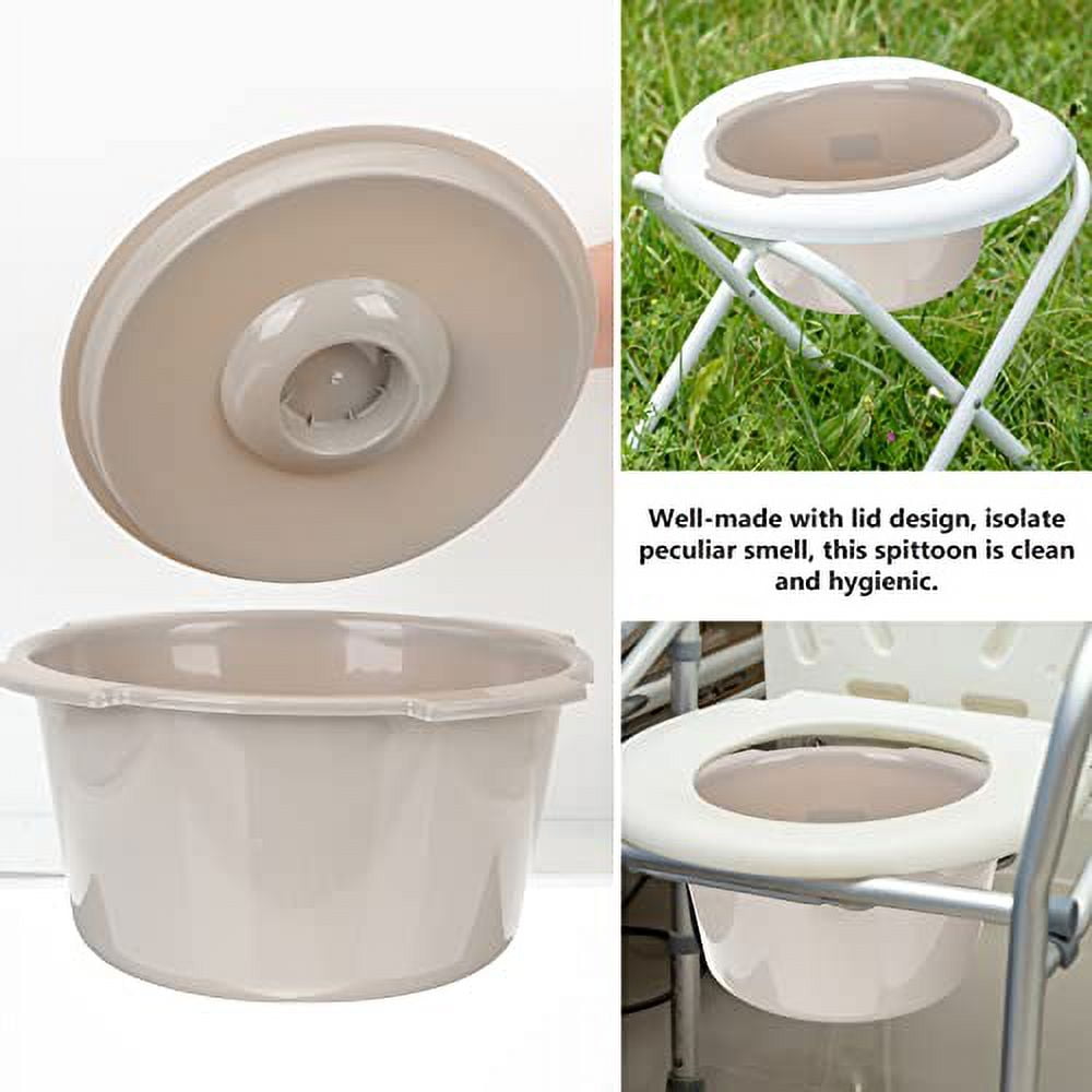 Cabilock Commode Bucket Replacement Commode Pail and Lid Bedside Commode Commode Chair Pail