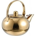 thumbnail image 1 of Cabilock Stove Top Whistling Tea Kettle, 2.5L Stainless Steel Gold Teapot with Cool Touch Handle, Whistling Feature, 1 of 10