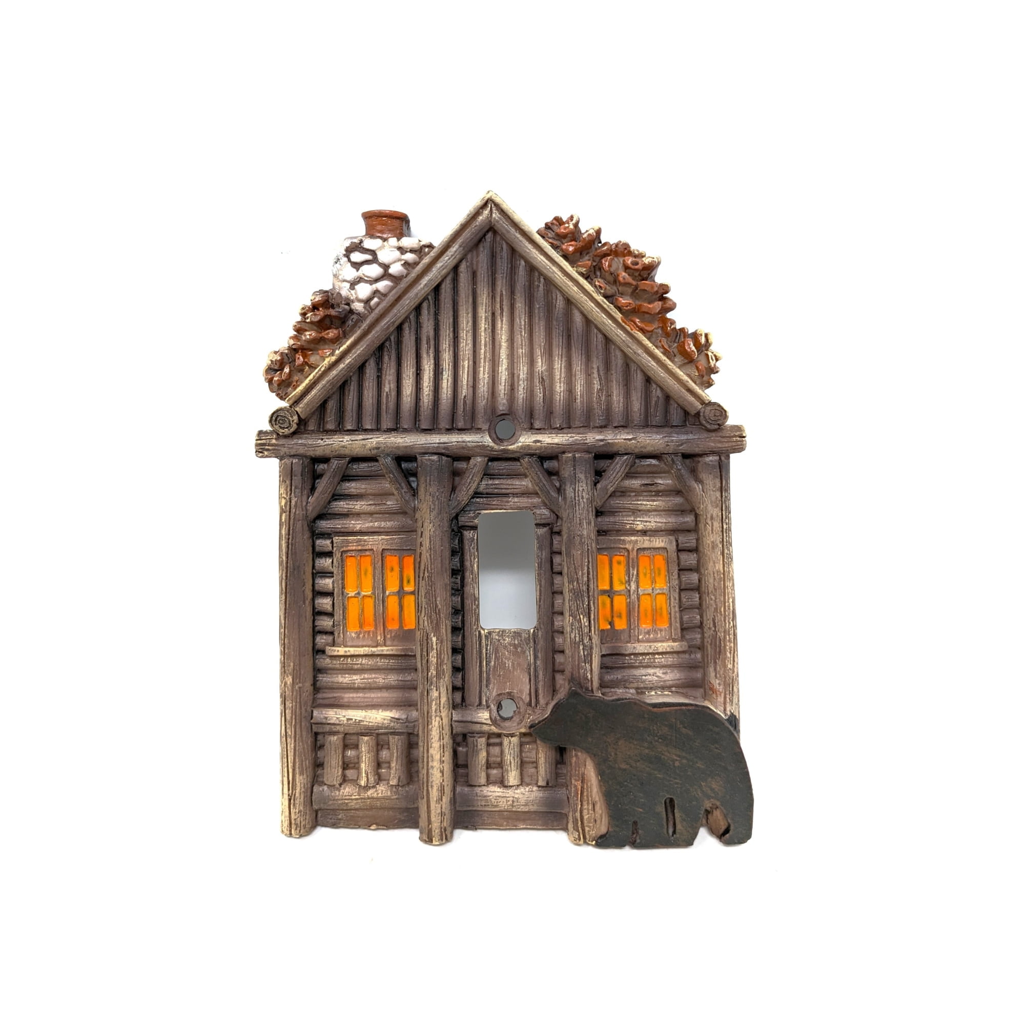 Rustic Bear Triple Toggle Light Switch Cover - Hand-Painted Cabin Decor For Nature & Wildlife Lovers - View #5