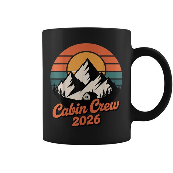 Cabin Crew 2026 Mountain Vacation Family Matching Group Coffee Mugs