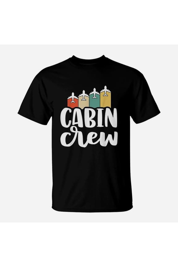 Cabin Crew Retro Flight Attendant Gift TShirt