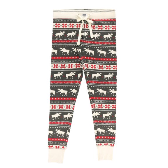 Cabin Fair Isle Women's Leggings and Tees, Pajama Separates, Cozy Loungewear for Women, Christmas (Medium)