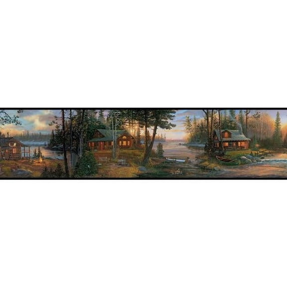 Cabin Fever Wallpaper Border