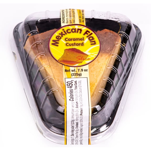 Cabin Foods Mini Flan Cake with Caramel Custard, Traditional Mexican Dessert, 7.9oz, Frozen