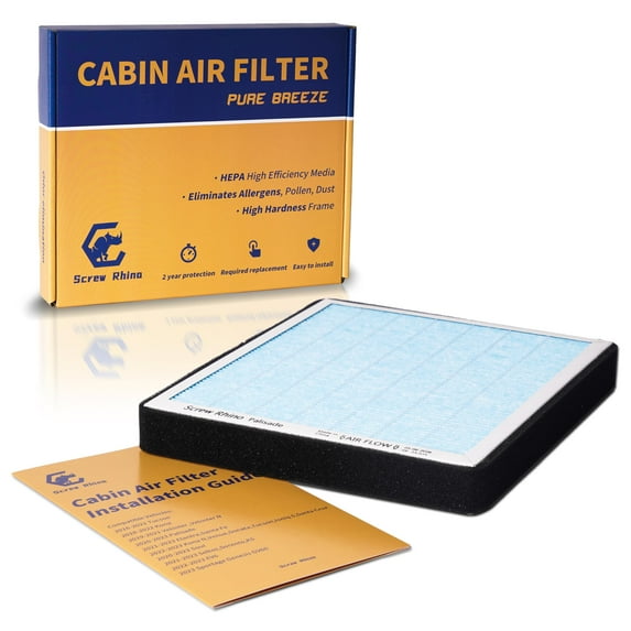 Cabin HEPA Air Filter with Activated Carbon,Replacement for CF11809,Fit for Chevrolet Silverado 1500LD/2500HD/3500HD/Suburban,GMC Sierra 1500/2500HD/3500HD/Yukon.