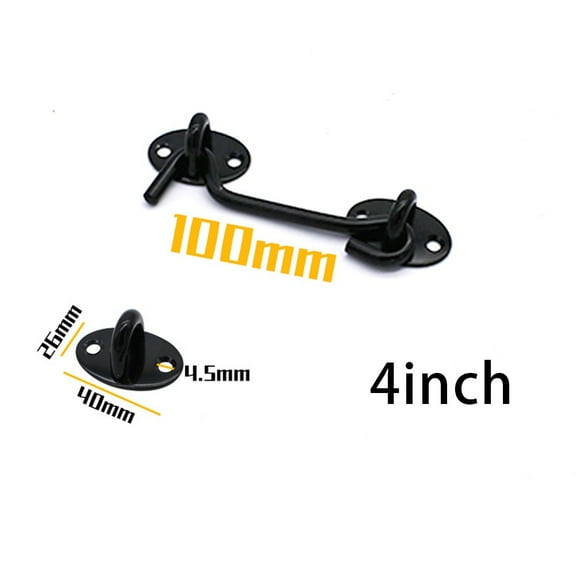 Cabin Hook and Eye Latch Lock Shed Gate Door Stainless Steel Catch Silent Holder