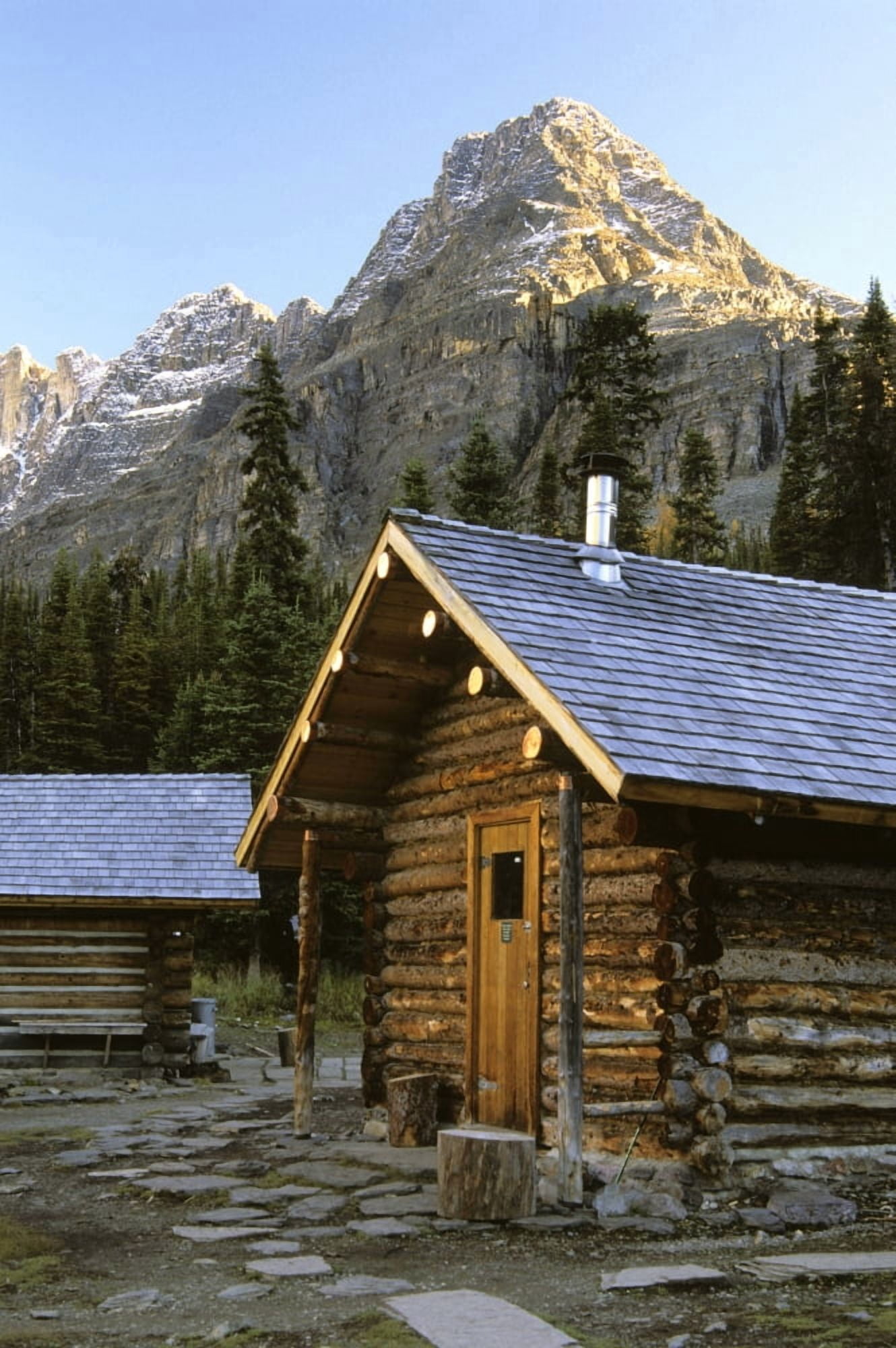 Cabin In Yoho National Park Lake Ohara British Columbia Canvas Art - Ron Watts Design Pics (11 x 17)