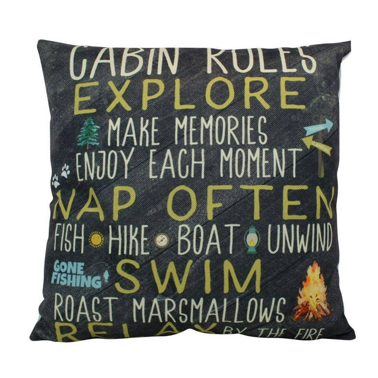 Cabin Life Pillow Cover Home Decor Cabin Decor Idea Cabin