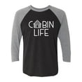 thumbnail image 1 of Cabin Life Unisex 3/4 Sleeve Baseball Raglan Tee, 1 of 3