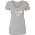 thumbnail image 1 of Cabin Life Womens V-Neck T-Shirt, 1 of 3