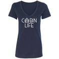 thumbnail image 1 of Cabin Life Womens V-Neck T-Shirt, 1 of 2