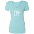 thumbnail image 1 of Cabin Life Womens V-Neck T-Shirt, 1 of 3