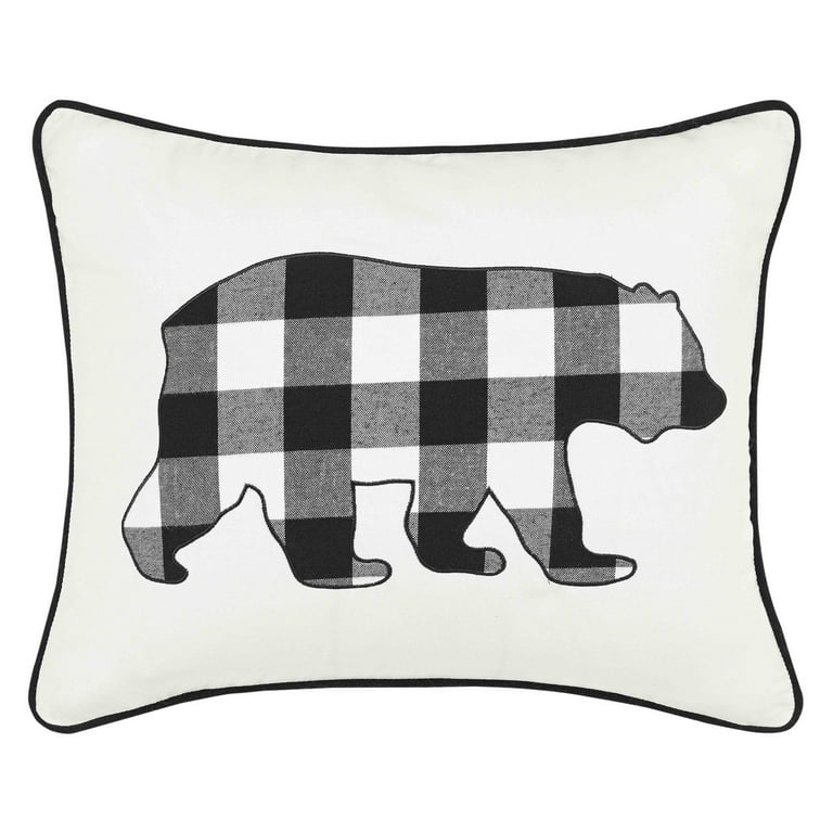 Cabin Plaid Bear Breakfast Pillow by Eddie Bauer